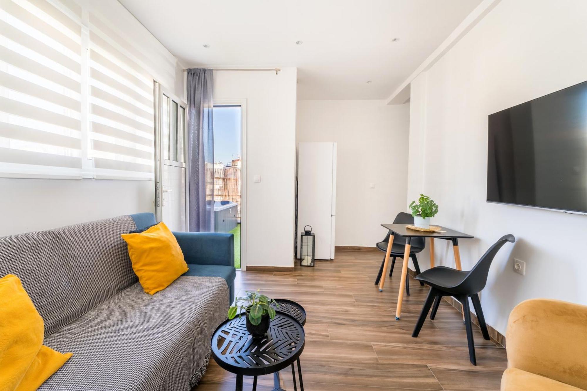 Blue Oasis - Jacuzzi Penthouse Apartment Athens Luaran gambar